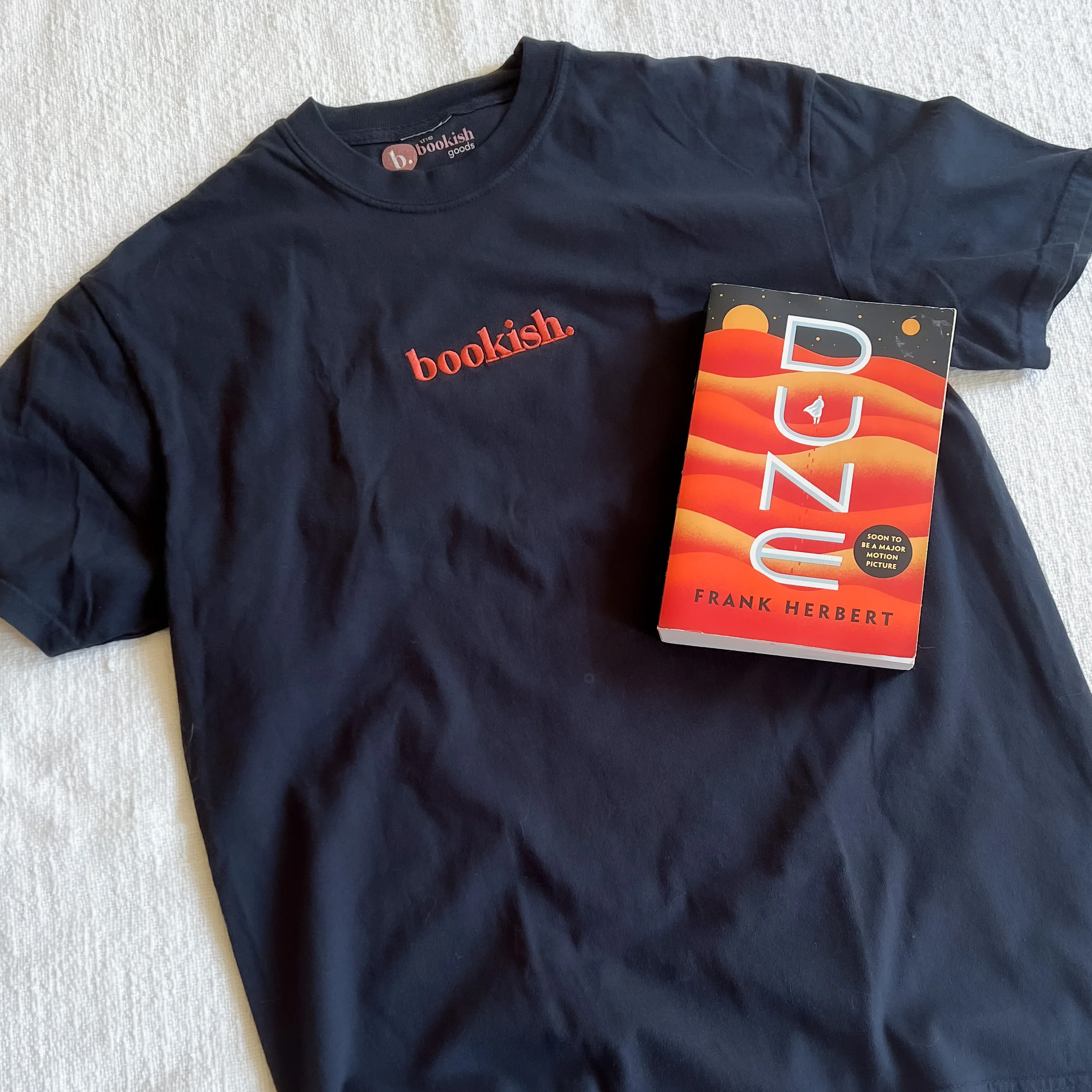 Bookish. Embroidered Tee - Spooky Version