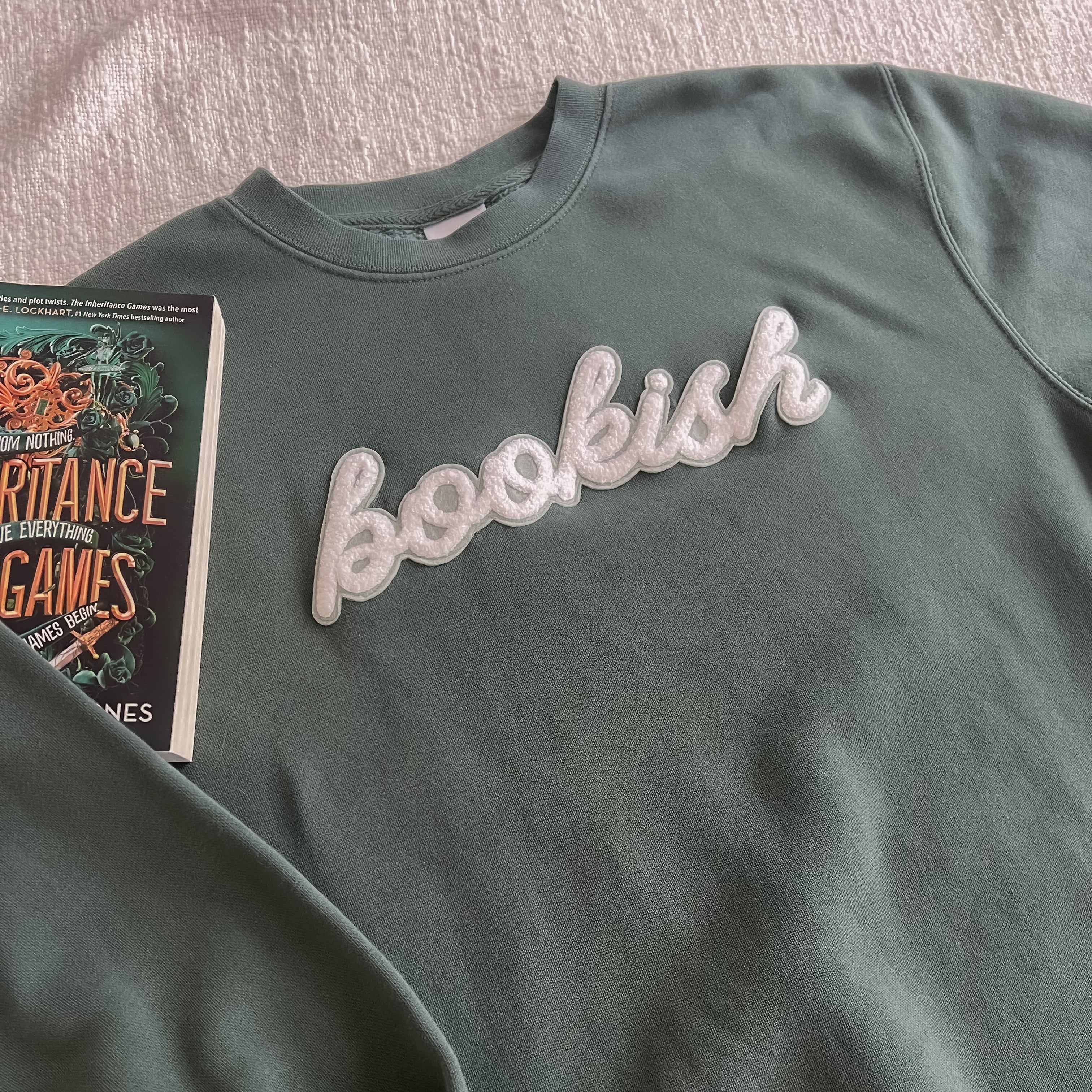 Bookish. Patch Sweatshirt - Green - Image 2