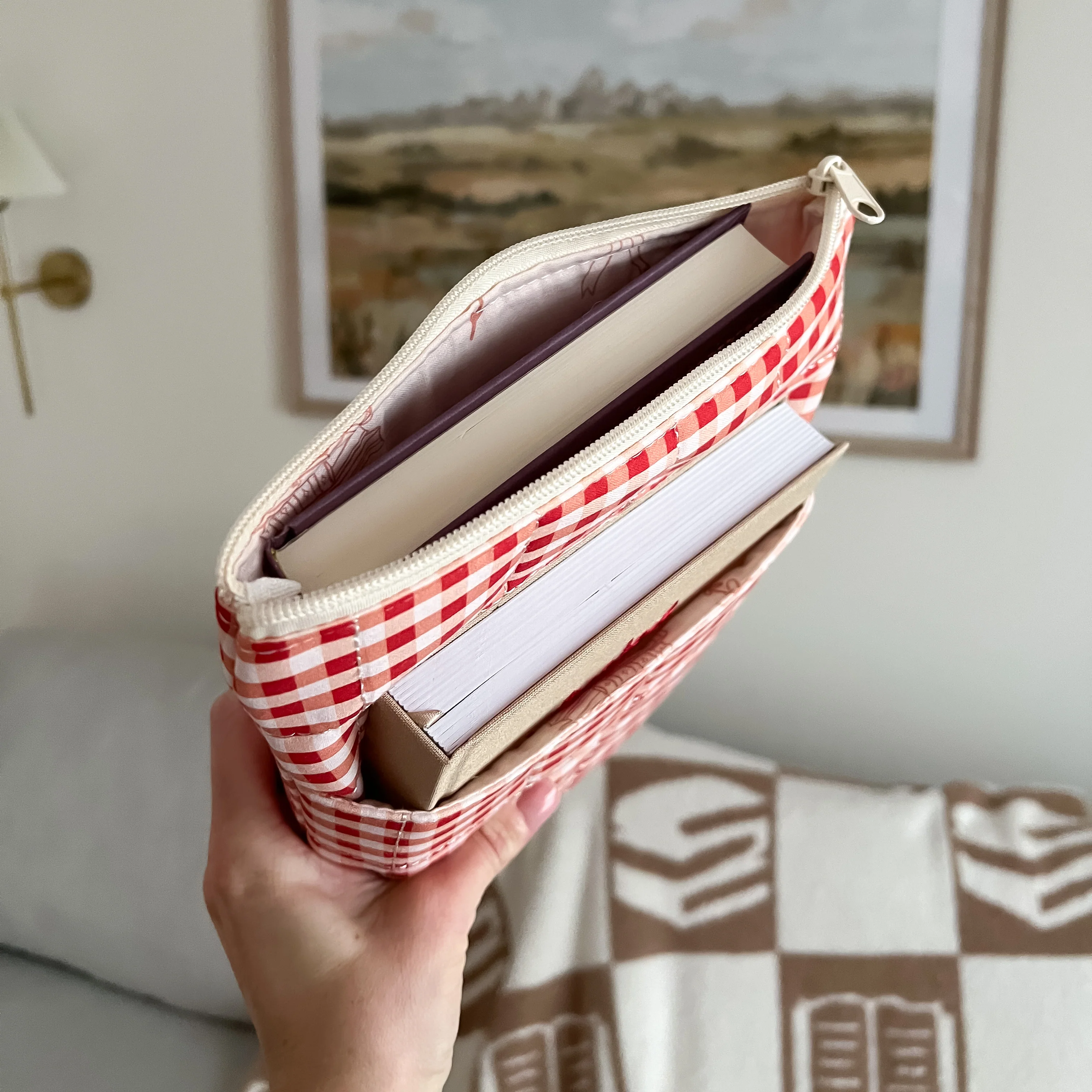 Gingham Book Sleeve - Image 2