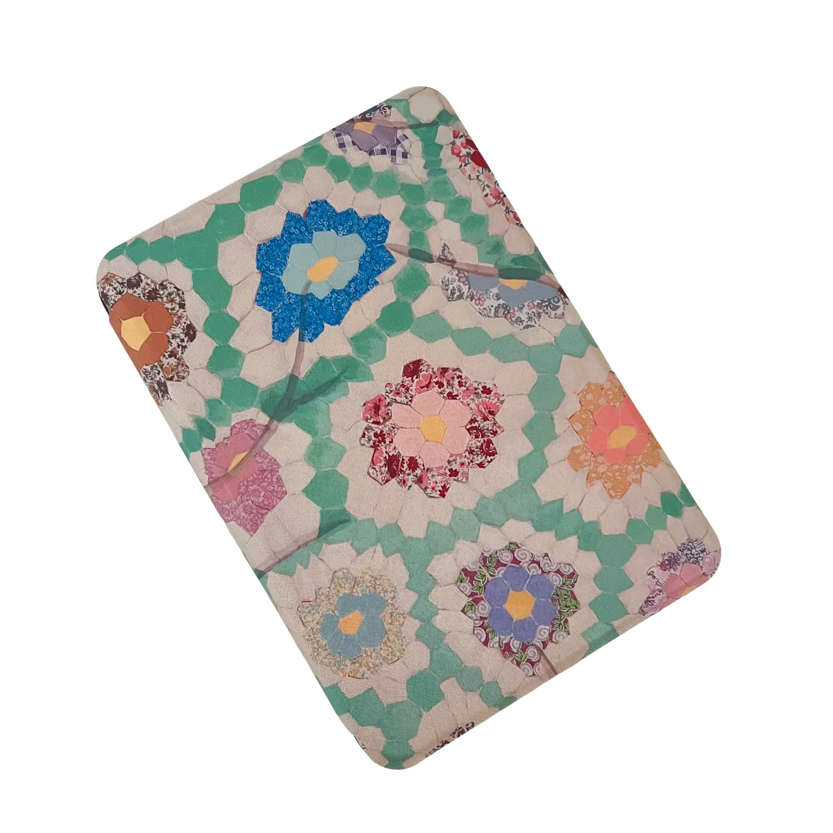 Green Quilted Kindle Case