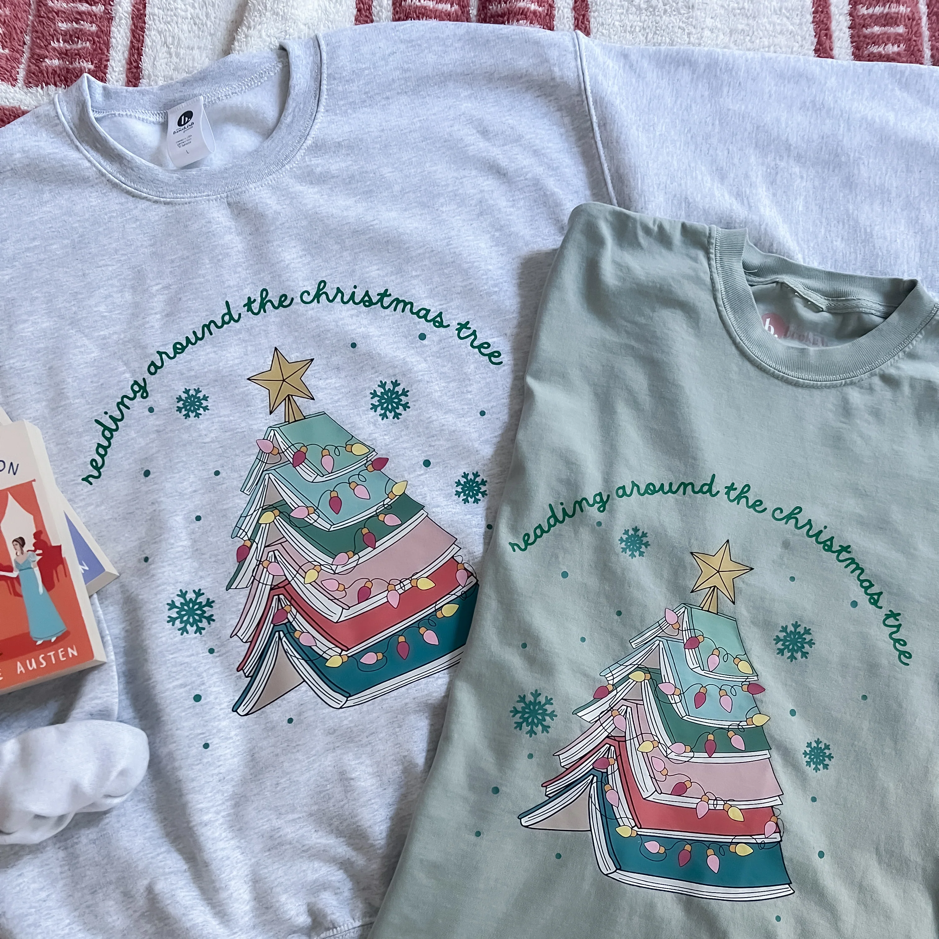 Reading Around the Christmas Tree Tee - Image 2