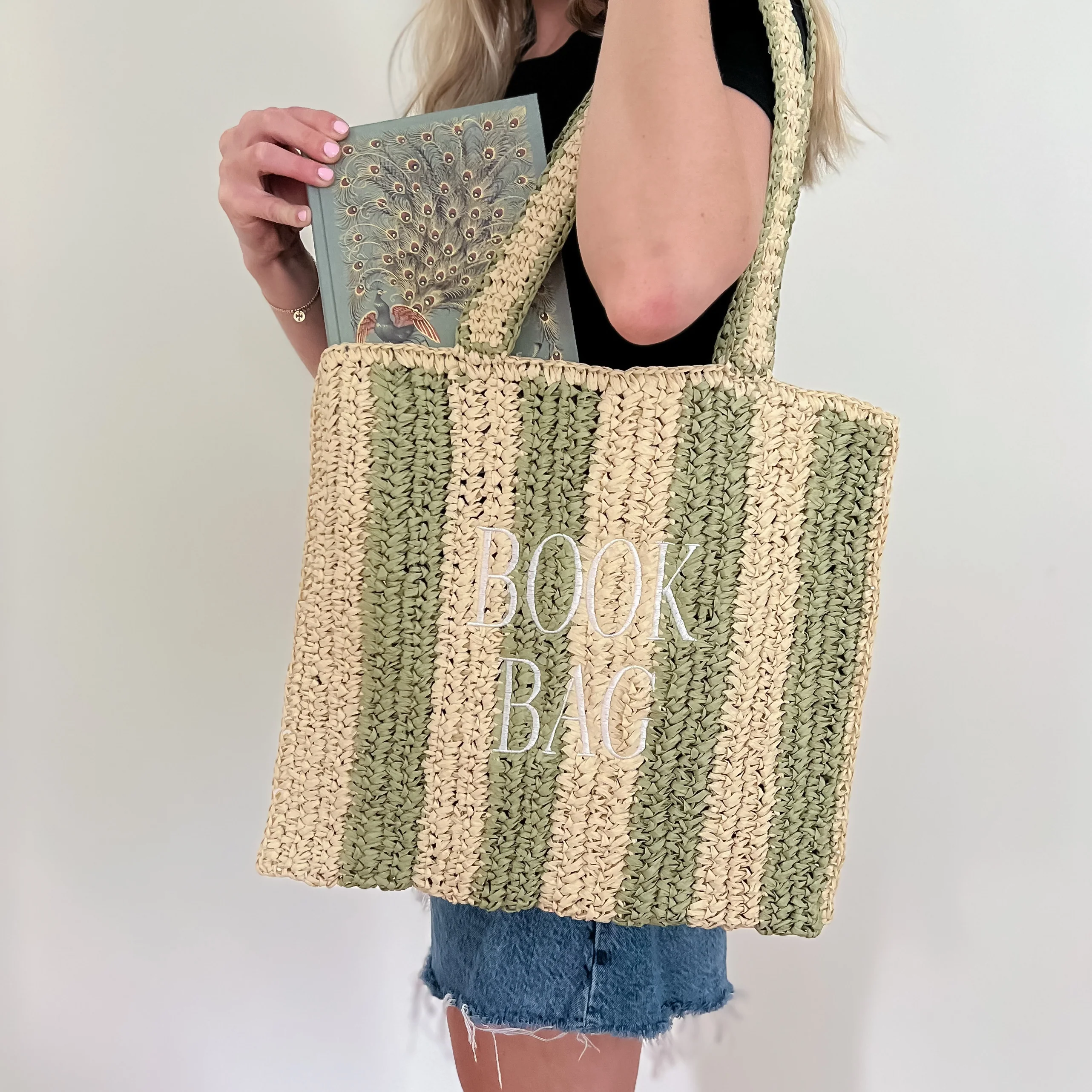 Straw Book Bag - Image 2